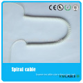 PU Jacket Medical Equipment 7 Cores Power Curly Cord